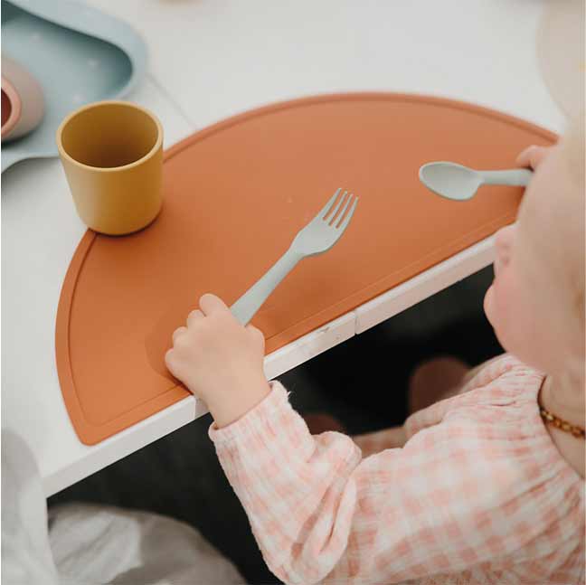 Comprar Juego tenedor y cuchara para bebé Online - Caja de Lola